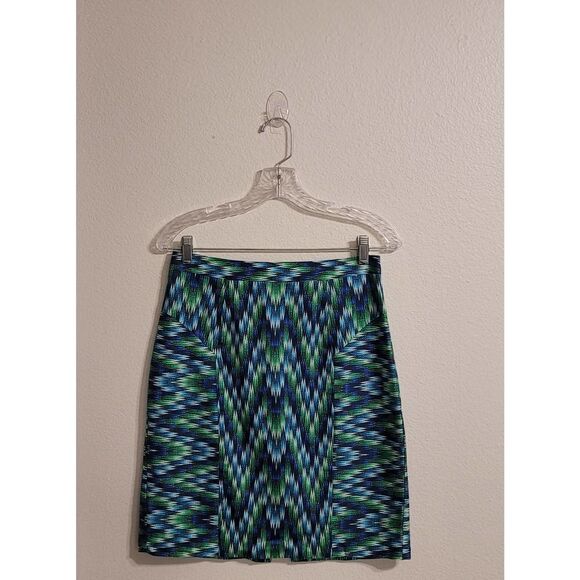 Milly of NY Abstract Pattern Pencil Skirt Sz 6 - Picture 1 of 5